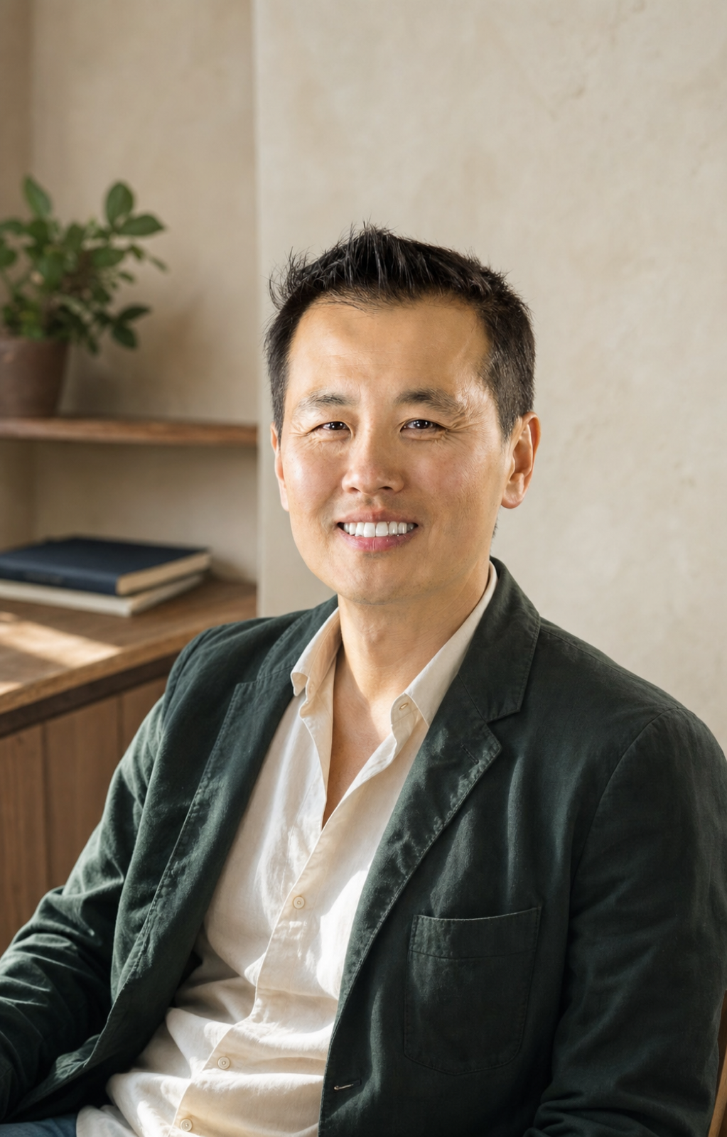 Sung Won in a quiet study